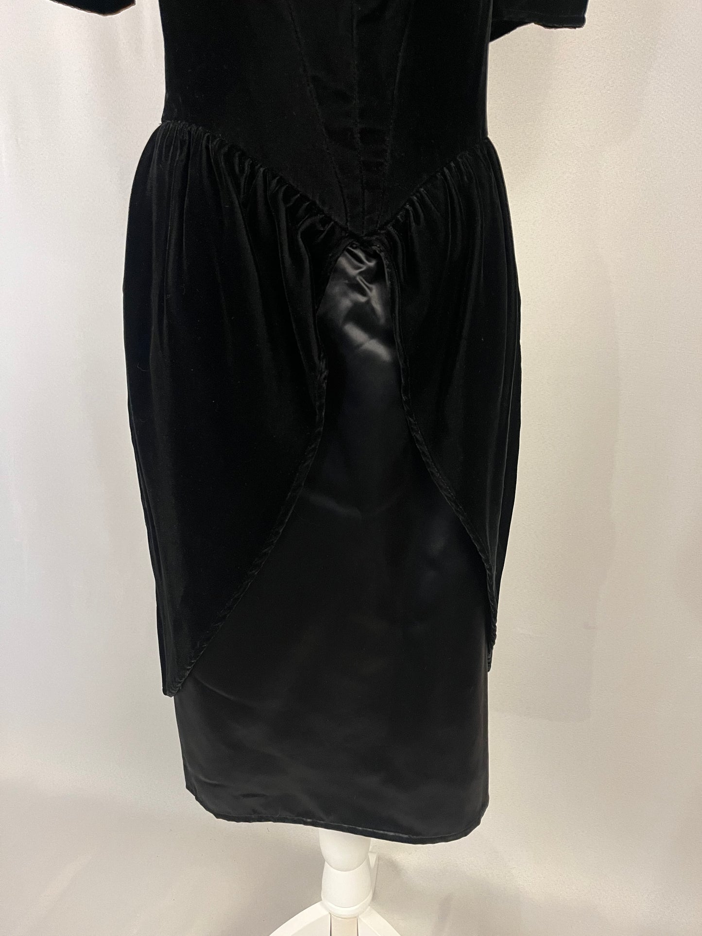 80’s Purple Roses Cocktail Dress