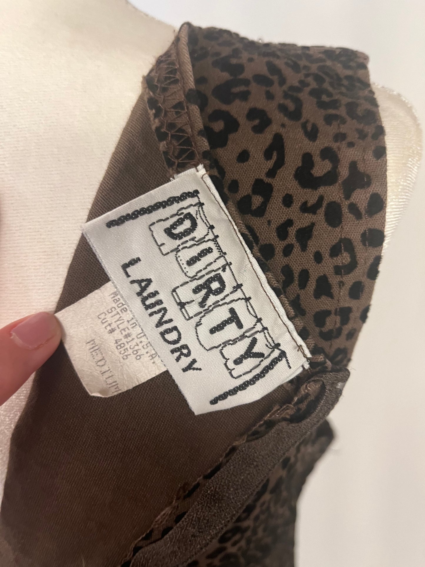 Y2K Velvet Cheetah Print Mini Dress