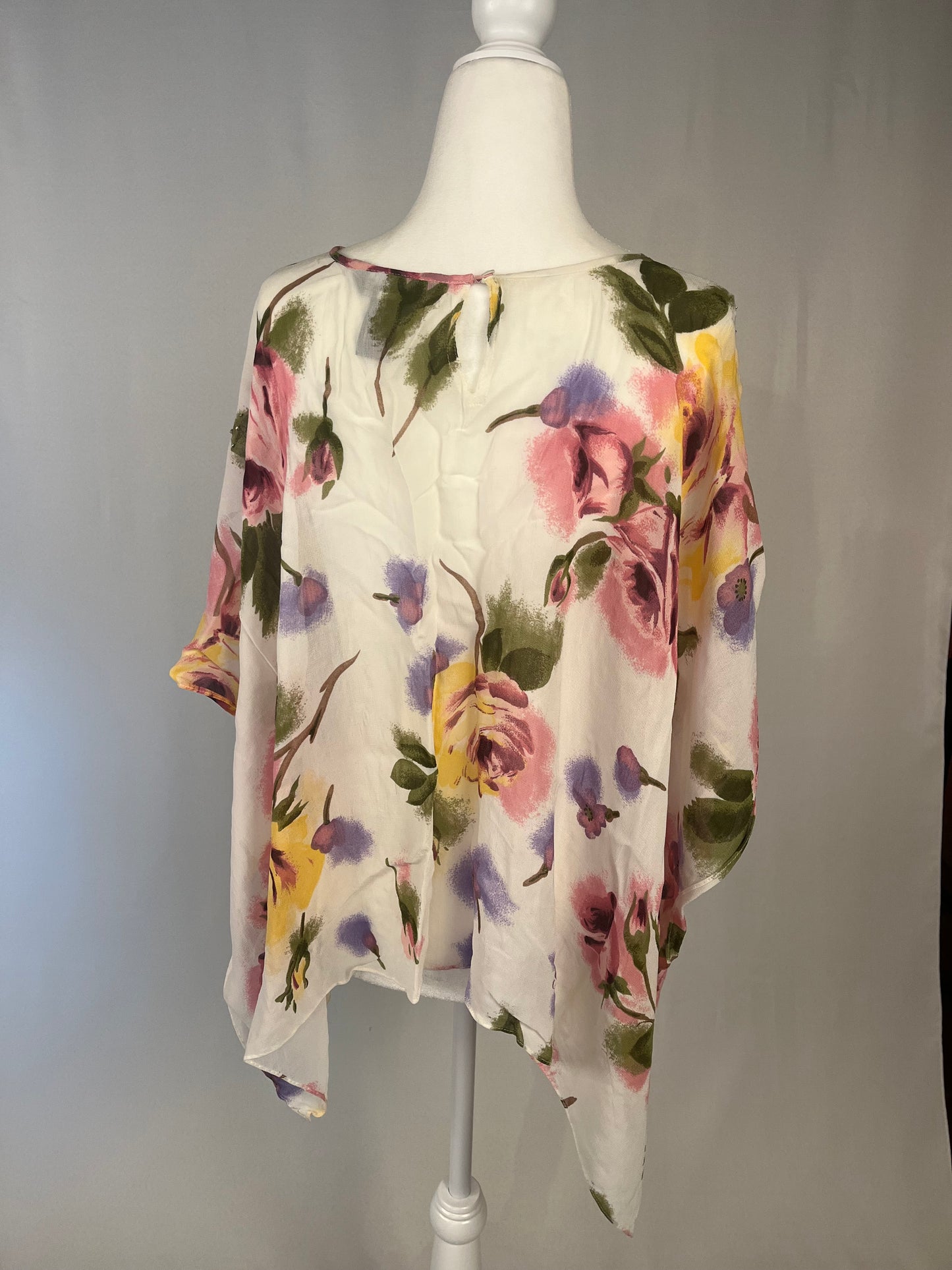 Y2K Beaded Floral Shawl
